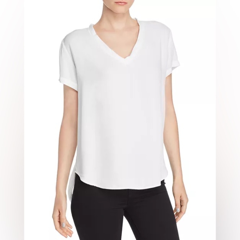 Bella Dahl White‎ V-Neck Tee